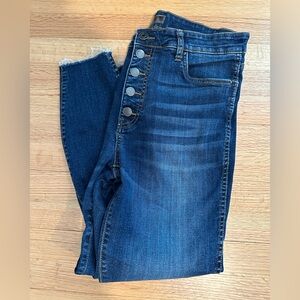 KUT from the Kloth high rise Donna fab an ankle skinny jean